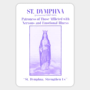 St. Dymphna Catholic Saint Mental Illness Prayer Magnet